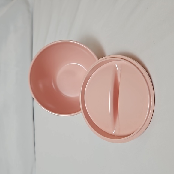 Royalon Inc. 1950's Melmac Cream & Sugar with Lid Set Plastic Pink T1 - Picture 7 of 9